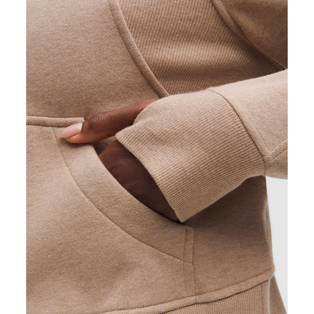 Lululemon Women's Scuba Oversized Half-Zip Hoodie in Heathered Nutmeg