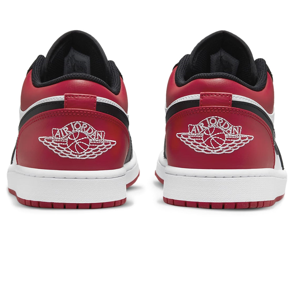 Air Jordan 1 Low Bred Toe Sneakers - Red
