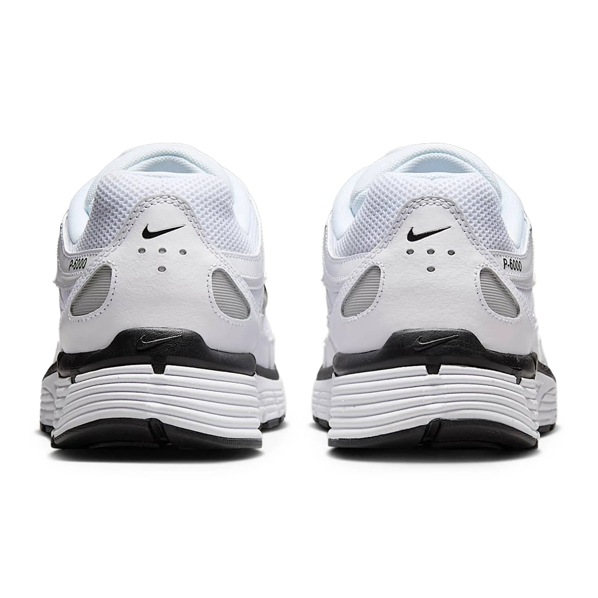 Nike P-6000 White Metallic Silver Black Sneakers