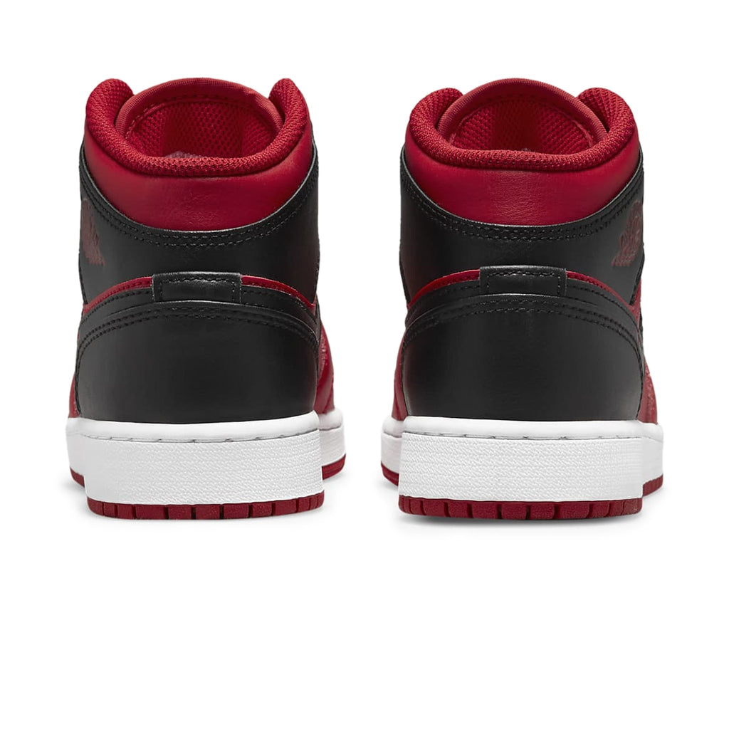 Air Jordan 1 Mid Reverse Bred (GS) Sneakers - Red