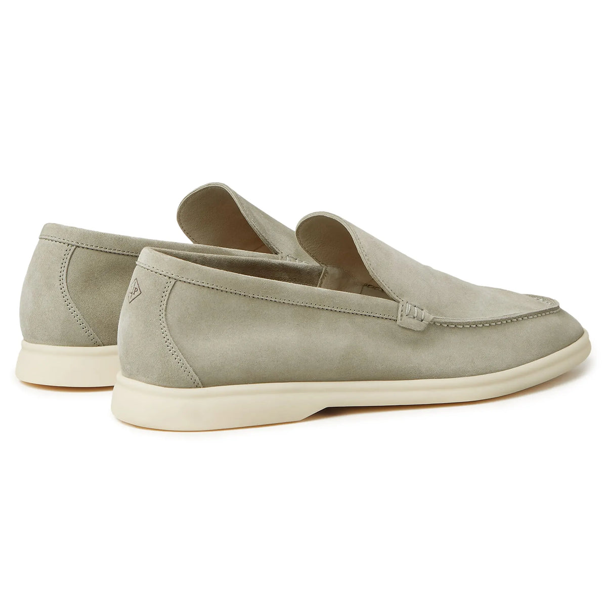 Loro Piana Summer Walk Suede Wild Desert Sage Loafers